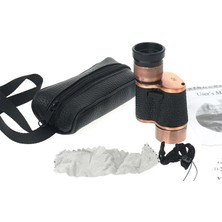 Magicool 6X24  Baıgısh, Askeri Tarzi Pirinç ve Deri Kaplamalı, Deri Çantalı Monocular Dürbün Princ