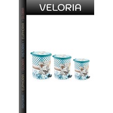 Veloria Özel Üretim Antre Depo Tuvalet Iml Pedallı Çöp Kovası 3'lü Set