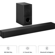 Lg Kablosuz Subwooferlı Soundbar Ev Sinema Ses Sistemi ve Mutfak Tartısı Seti, 600 Watt Güç, 4.1 Kanallı Ses, Bluetooth ile Bağlantı ile Güçlü Ses Deneyimi SH5A