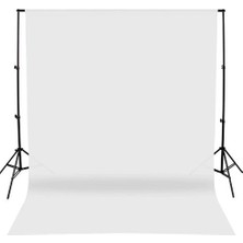 Greenbox Beyaz Fon Standı 2x3 M Kaliteli Kumaş ve Dayanıklı Malzeme ile Fotoğrafçılar İçin Kablolu Bağlantı