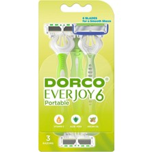 Dorco Everjoy6 6 Bıçaklı Tıraş Bıçağı 3'lü Paket - 5 Adet