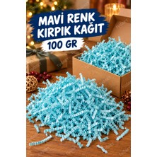 Tuğset Etiket Kırpık Kırpıntı Kağıt Z Zigzag Pelur Kırpıntı Kağıt 100 gr  Açık Mavi Renk Süs Dolgu Malzemesi Paper
