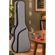 Midex CS-39 Klasik Gitar Soft Case Gigbag Kalın Çanta Kılıf Gri Menşei CN Hediyeli Pena