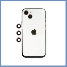 Yuva Izi iPhone 14 Uyumlu Shine Kamera Lens - Rainbow Ajs