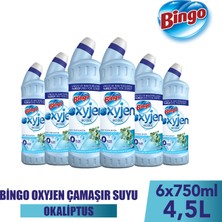 Bingo Oksijen Çamaşır Suyu Okaliptus 750 Mlx6 Adet