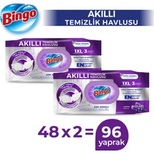 Bingo Akıllı Yüzey Temizleme Havlusu Lavanta 48 Adetx2 (96 Yaprak)