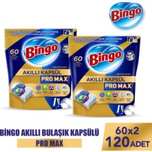 Bingo Akıllı Kapsül Pro Max Bulaşık Makinesi Deterjanı Tableti 120 Adet