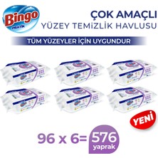 Bingo Yüzey Temizlik Havlusu Large Lavanta 96X6 (576 Yaprak)