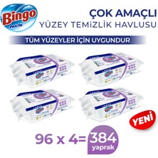 Bingo Yüzey Temizlik Havlusu Large Lavanta 96X4 (384 Yaprak)