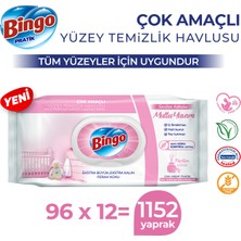 Bingo Yüzey Temizleme Havlusu Sevilen Kokular Mutlu Yuvam 96 ADETX12 (1152 Yaprak)