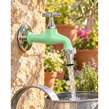 Colortap Krom Kaplama Bahçe Musluğu - Adaçayı Yeşili