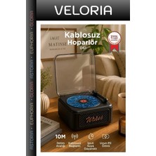 Veloria Premium Taşınabilir Box Mini Kutu Kablosuz Ses Bluetooth Hoparlör D61 Siyah
