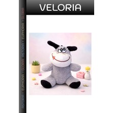 Veloria Delux Serisi Peluş Sevimli Oyuncak Eşek Doğum Günü Sürprizi