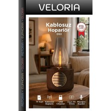 Veloria Özel Üretim Ofis Hediyelik Nostaljik Bluetooth Hoparlör Vintage Gaz Lambası D53