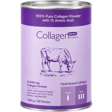 Collagen Forte Platinum Saf ve Doğal Çift Hidrolize Kolajen Peptitler Içeren Takviyesi
