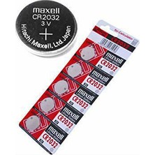 Maxell CR 2032 3V Lityum Para Pili Saat Şeker Ölçüm Cihazı Baskül Uyumlu
