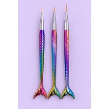 Mist Color Deniz Kızı Kuyruk Saplı Liner Fırça Seti 3 Adet