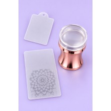 Mist Color Rose Gold Şeffaf Tırnak Damga Seti