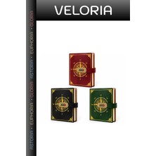 Veloria Delux Serisi Şifreli Deri Defter Günce Okul Eşyası