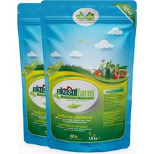 EkosolFarm %100 Organik Solucan Gübresi 3 Kg  (2x1,5 Kg) Katı Formda Yavaş Salınım Özelliği ile Sebze ve Çiçekler İçin