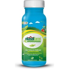EkosolFarm Sıvı Solucan Gübresi 1 Litre Organik Sertifikalı Kahverengi Konsantre Formda Tüm Bitkiler İçin