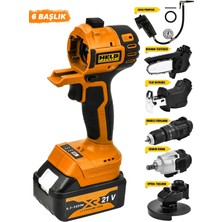 Held Power 21V Fırçasız Motorlu 6 Başlıklı Değiştirilebilir Çok Amaçlı Akülü Set