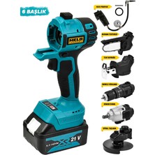 Held Power 21V Fırçasız Motorlu 6 Başlıklı Değiştirilebilir Çok Amaçlı Akülü Set