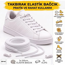 ipekbazaar Takbırak Lastikli Ayakkabı Bağcığı Bağlanmayan Akıllı Pratik Bağcık, Bot, Çocuk, Spor.. Için Uygun