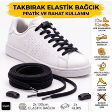 ipekbazaar Takbırak Lastikli Ayakkabı Bağcığı Bağlanmayan Akıllı Pratik Bağcık, Bot, Çocuk, Spor.. Için Uygun