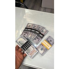 İrhanlar 20000 Dolar 2 Deste Kına Parası 100 Dolar Son Kalite Kuşe Kağıt Geçersiz Sahte Nişan Düğün ve Oyuncak Parası
