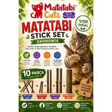 Stick Paketi Doğal Kedi Çiğneme Çubuğu Kedi Oyuncağı 10 Stick