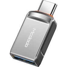 Mcdodo OT-8730 Type C To USB 3.0 OTG Çevirici Adaptör Gümüş Renk Yüksek Performanslı