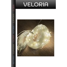 Veloria Premium Oda Işığı Dekor 3*3 Perde LED 240 LED Sarı Işık 8 Fonksiyonlu Mz-14-7