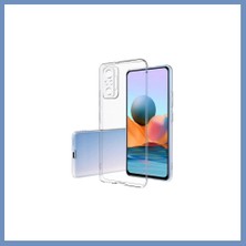Yuva Izi Redmi Note 10 Pro Uyumlu Kılıf Lüx Şeffaf Silikon Ajs