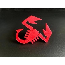 Edexport Scorpion Kırmızı Bagaj Arması 3m 3D Abs Fiat / Tofaş Murat 124