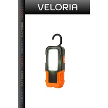 Veloria Özel Üretim Araç Tamir Feneri Seyyar Lamba Güçlü Cob Taşınabilir Çalışma Projektör Pilli LED Işık