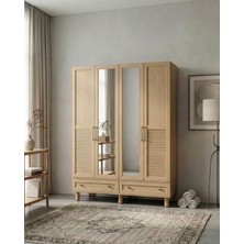 Ozmira Home Vendi 4 Kapılı Aynalı Mdf Gardırop