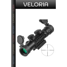 Veloria Gözlem Aracı Hedef Bulucu Optik Nişangah C3-9X26EG Raylı Çift Işıklı Tüfek Dürbünü 11MM/22MM