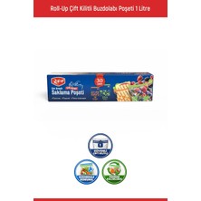 Roll-Up Roll Up Çift Kilitli Poşet 18*21,4cm & 24*27,5cm 15+15 Adet