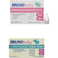 Bruno Baby Bruno Serum Fizyolojik 5 ml x 10 Flakon & Nazal Aspiratör Yedek Ucu 10'lu