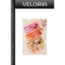 Veloria Premium Çekici Bakışlar 12'li Sedefli ve Mat Far Paleti - 3'lü Set