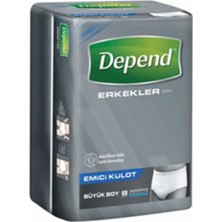 4 Adet Depend Emici Külot Erkek Büyük 8'li