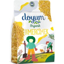5 Adet Doyum Organik Sarı Mercimek 1kg