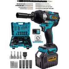 Held Power 21V 4.0 Ah Kömürsüz (Brushless) Çantalı Akülü Somun Sıkma ve Vidalama Makinesi Seti