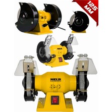 Held Power Profesyonel Çift Taşlı Tezgah Üstü Zımpara ve Bileme Makinesi (125 Mm)