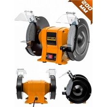Held Power Profesyonel Çift Taşlı Tezgah Üstü Zımpara ve Bileme Makinesi (200 Mm)