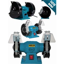Held Power Profesyonel Çift Taşlı Tezgah Üstü Zımpara ve Bileme Makinesi (125 Mm)