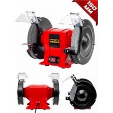Held Power Profesyonel Çift Taşlı Tezgah Üstü Zımpara ve Bileme Makinesi (150 Mm)