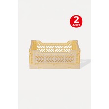 2 Adet - Aykasa Minibox Banana Katlanabilir Kasa 261710
