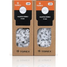 Torex Alçıpan Dübeli Seti 2 mm 50 Adet + 3 mm 40 Adet Toplam 90 Adet Montaj Dübeli